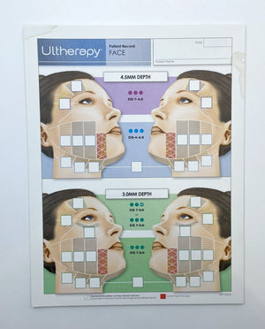 Ulthera Ultherapy Patient Record: Face Sheet x20 Sheets