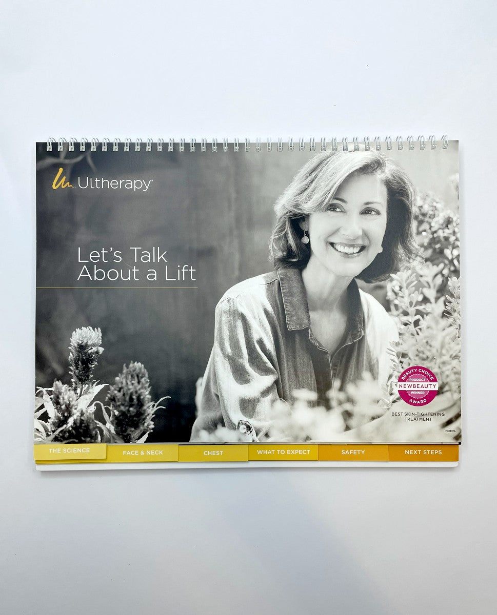 Ultherapy Marketing Brochure Office Consultation Let's Talk About a Lift