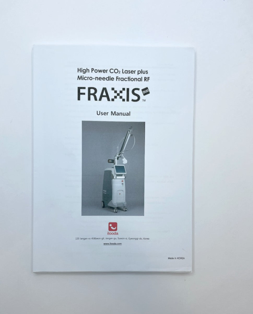 Ilooda Fraxis High Power CO2 Laser Micro-needle Fractional RF User Manual