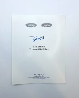 CUTERA CoolGlide Vantage CoolGlide Xeo LASER Genesis Non-Ablative Treatment Guidelines D0028 EXP 2005