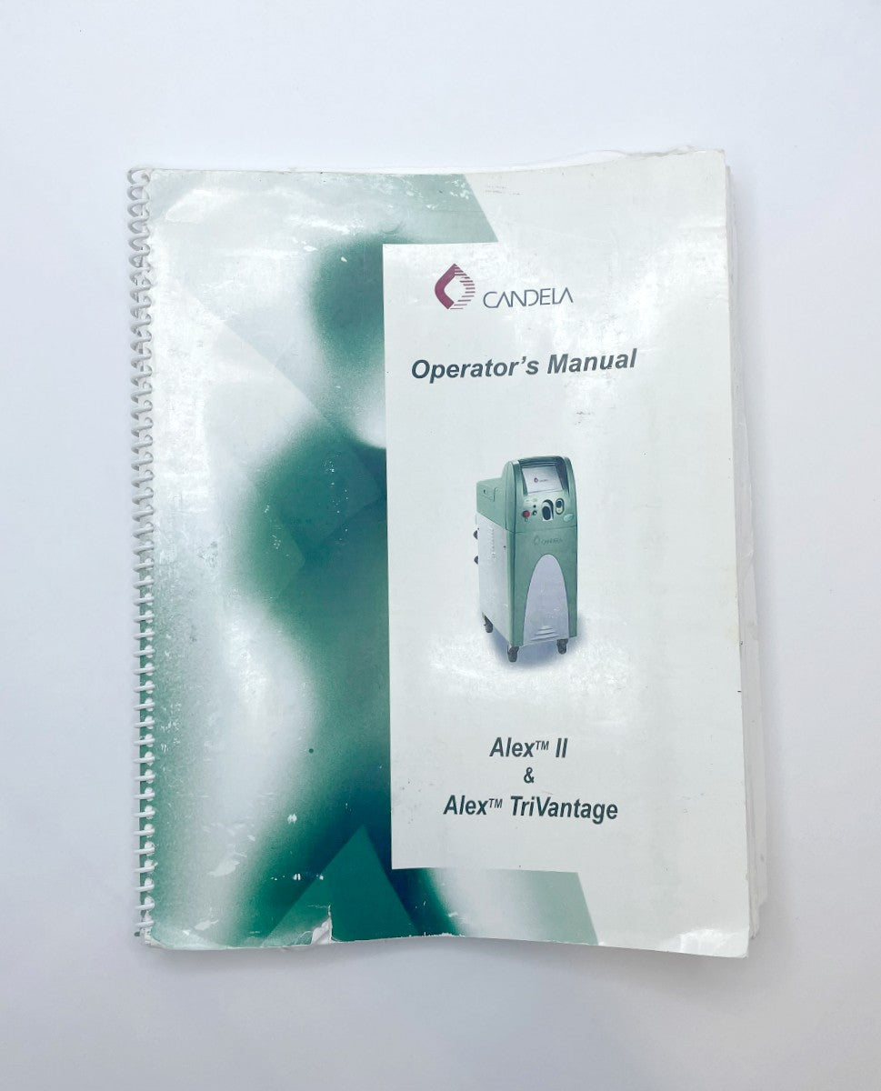 Candela Laser Operator Manual Alex II & Alex Tri Vantage
