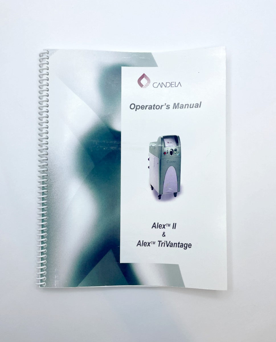 CANDELA Alex II & Alex TriVantage Operator´s Manual PN 8501-00-1800 Revision E