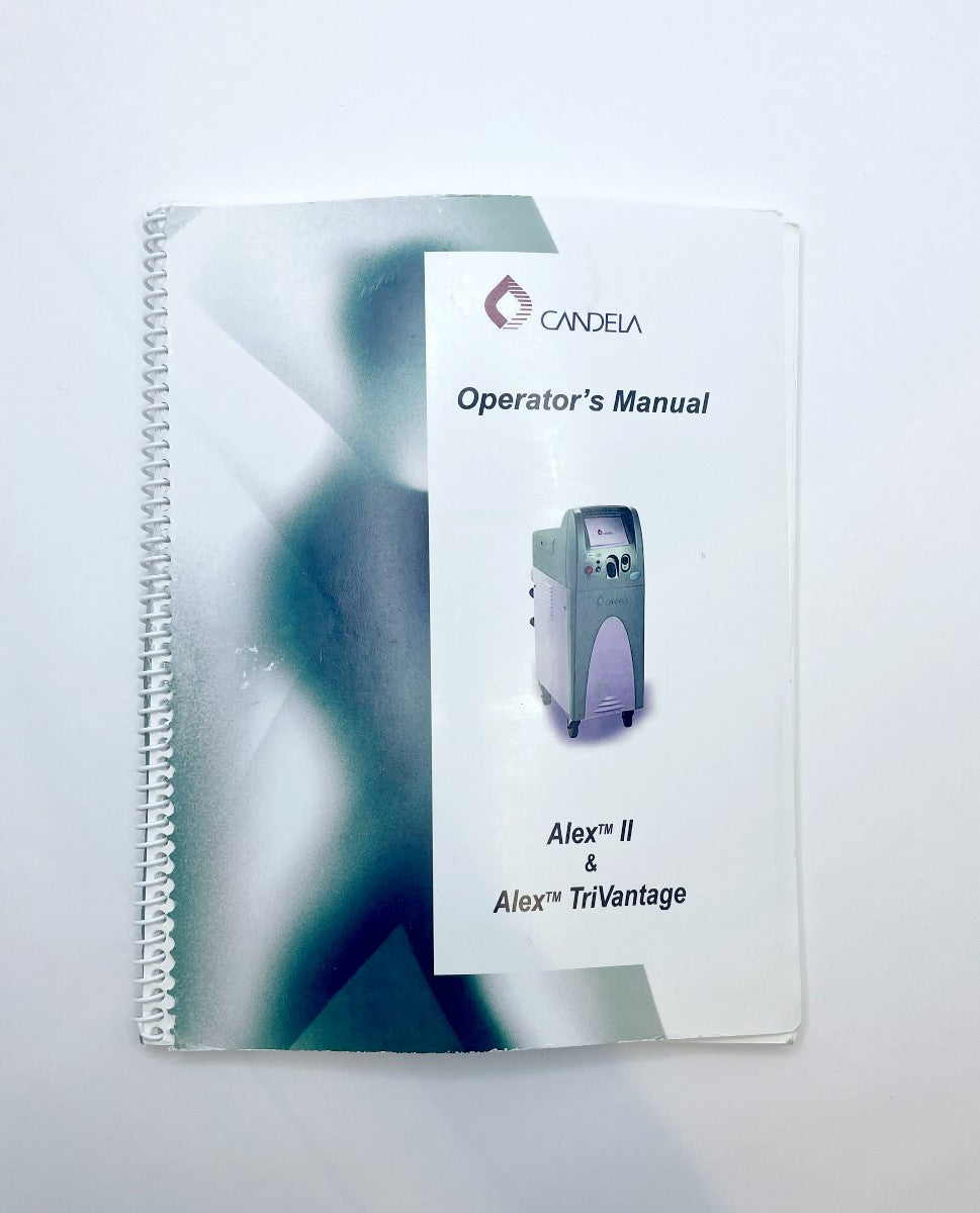 CANDELA Alex II & Alex TriVantage Operator´s Machine Manual PN 8501-00-1800 Revision E
