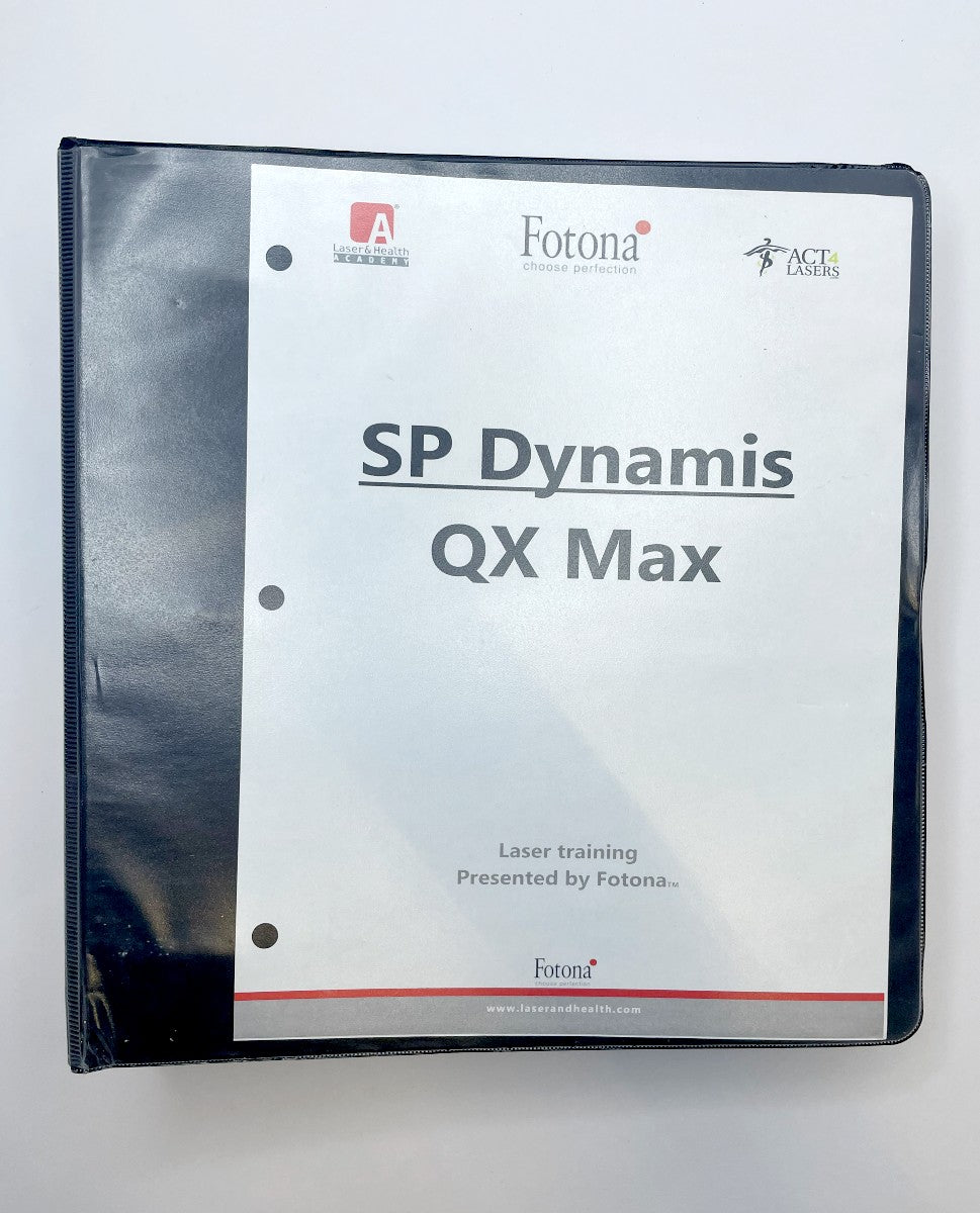 Fotona SP Dynamis QX Max Laser User Manual Training Guide Er ND YAG Q-Switched