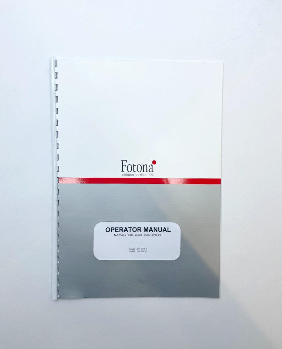 FOTONA Operator Manual Yag Surgical Handpiece