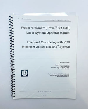 RELIANT Fraxel re:store SR 1500 Laser System Operator Manual 10-02844 Rev 10