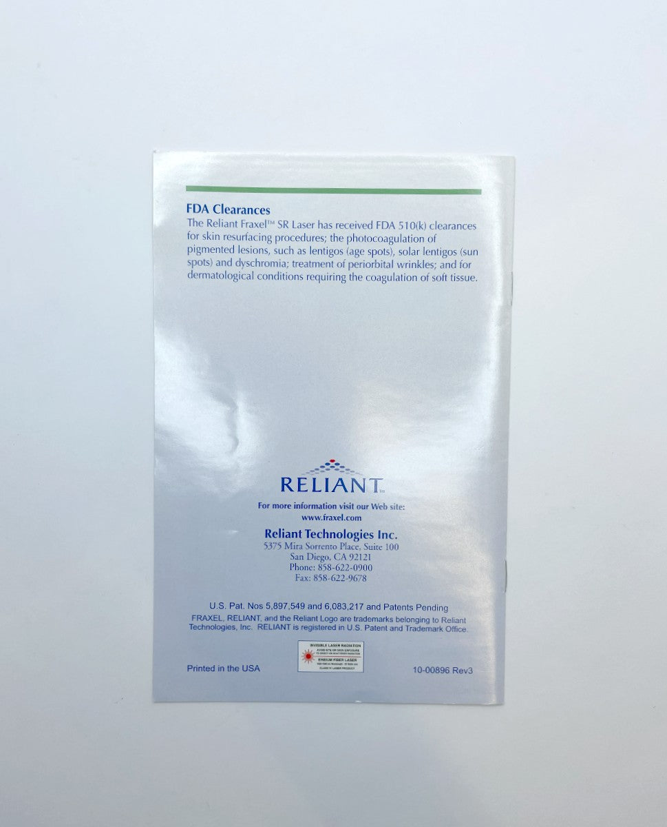 RELIANT Technologies Physician Guide Understanding Fraxel Laser Treatment Clinic