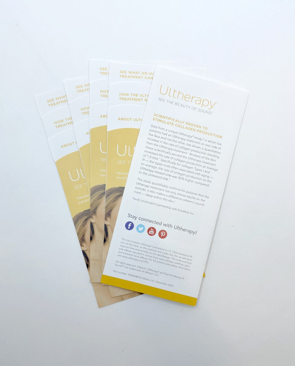 ULTHERAPY SEE THE BEAUTY OF SOUND BROCHURE 10034048 (5PK)