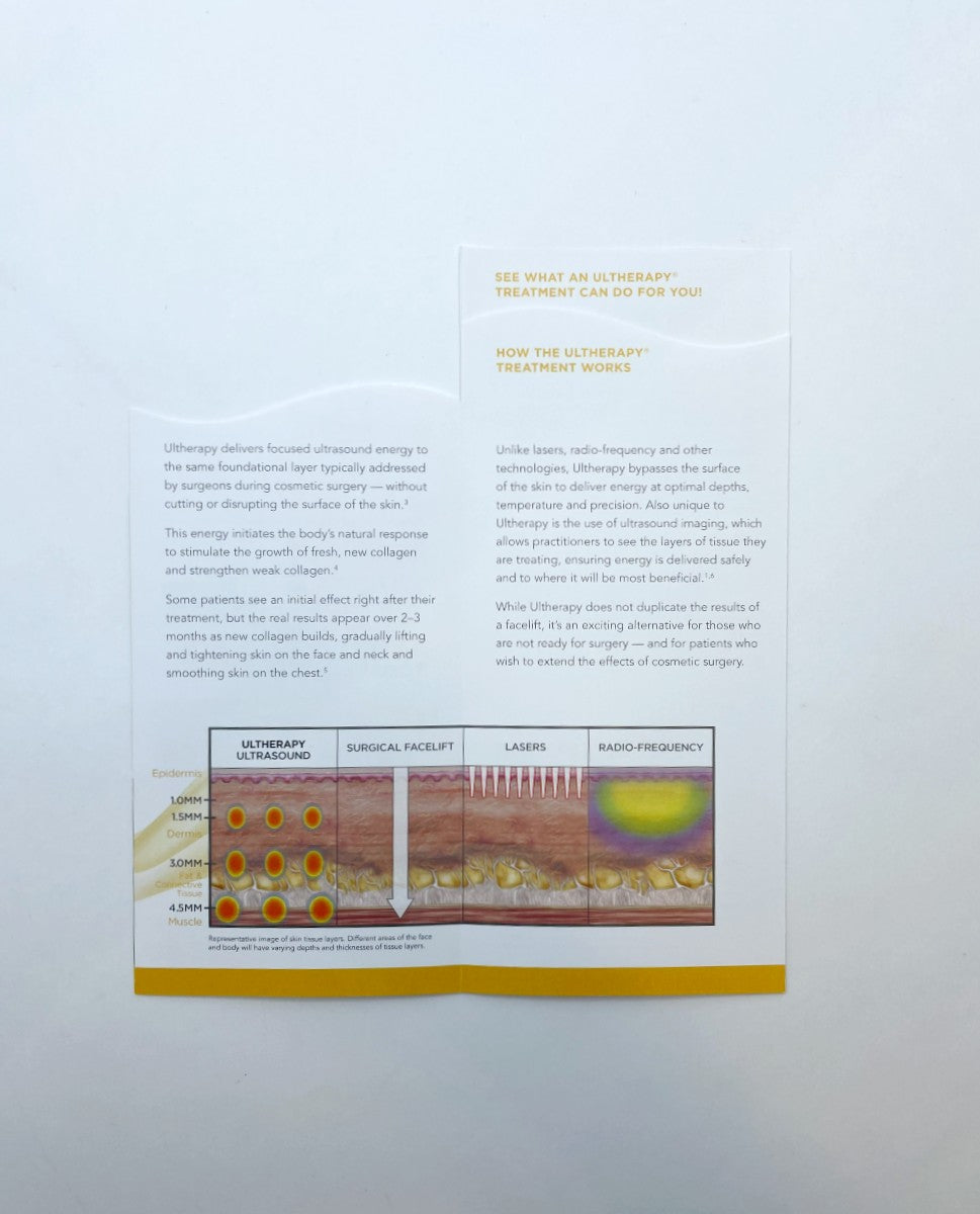 ULTHERAPY SEE THE BEAUTY OF SOUND BROCHURE 10034048 (5PK)