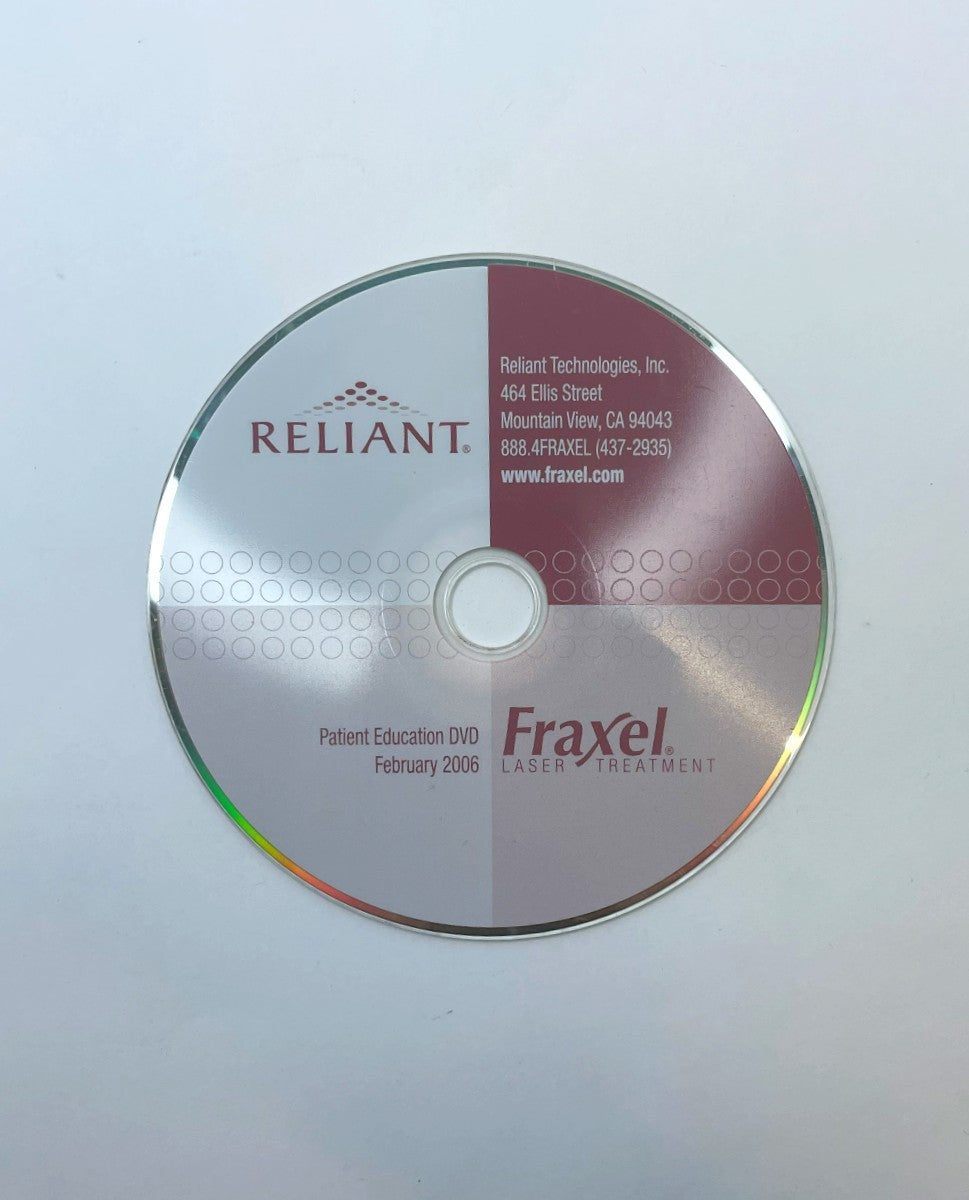 Reliant Fraxel Laser Treatment manual dvd