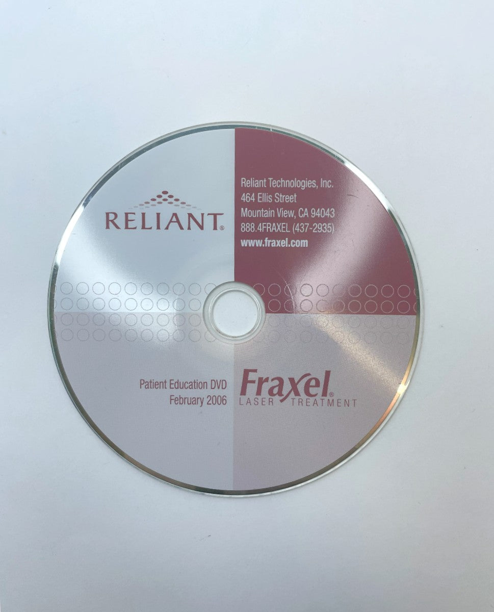 Reliant Fraxel Laser Treatment manual dvd