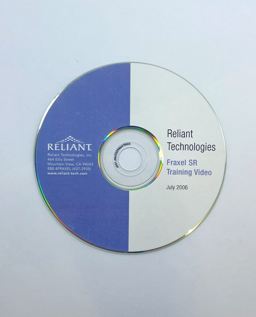 Reliant Technologies Fraxel SR Training video dvd