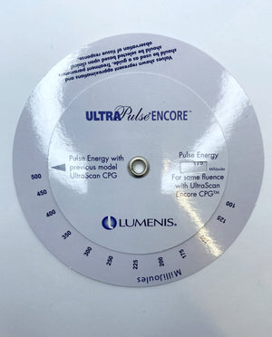 LUMENIS ULTRA Pulse ENCORE, Energy conversor circle guide between UltraScan CPG and UltraScan Encore CPG TM. PN 0641-912-01, REV.B