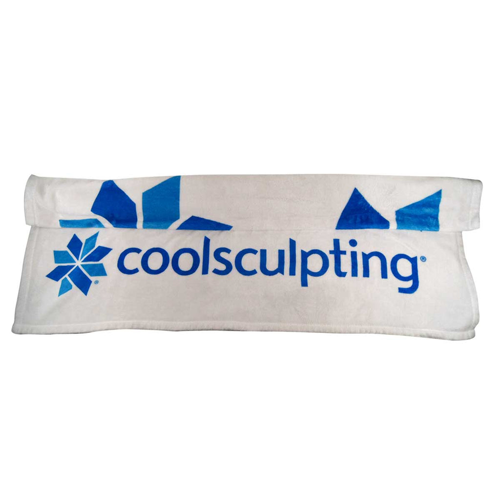 ZELTIQ CoolSculpting Logo White Patient Warming Blanket Polyester 47in x 60in