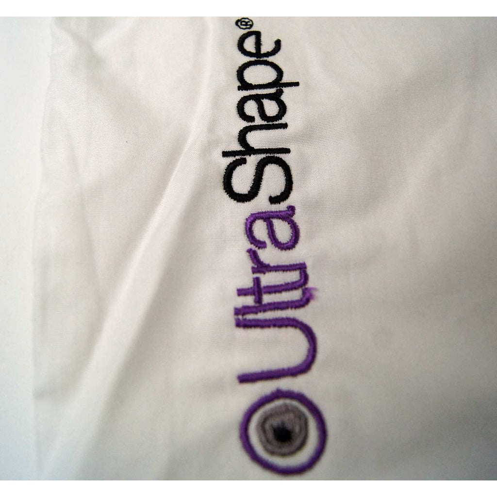 UltraShape VelaShape III Embroidered Pillowcase White Queen Size 20in x 30in