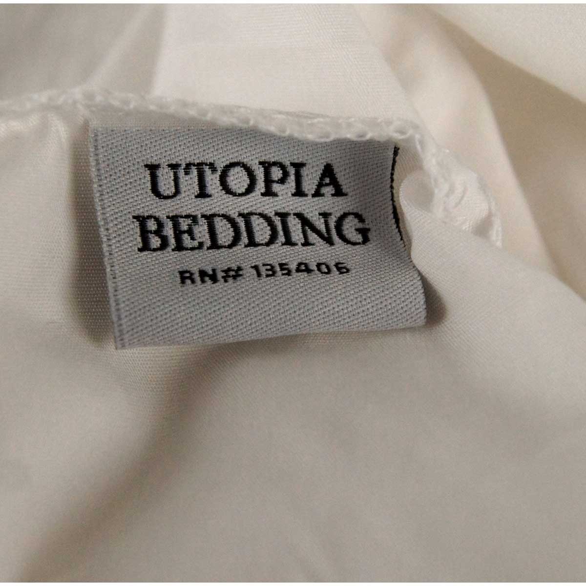 UltraShape VelaShape III Embroidered Pillowcase White Queen Size 20in x 30in