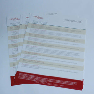 2015 Ulthera CellFina Frequently Asked Questions FAQ Page Sheets 7 Pack 1004097E