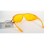 Solar Shield Fits Over Lite Polycarbonate Yellow UV Blocking PPE Glasses 29009A
