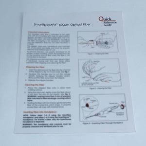 2008 Cynosure SmartLipo MPX Laser 600um Optical Fiber Quick Reference Guide