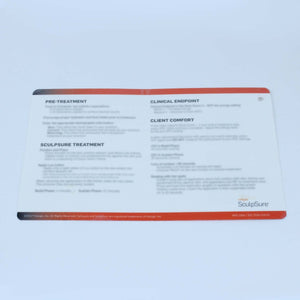 2017 Cynosure SculpSure Treatment Procedure Zone Score Reference Card PRD-1994