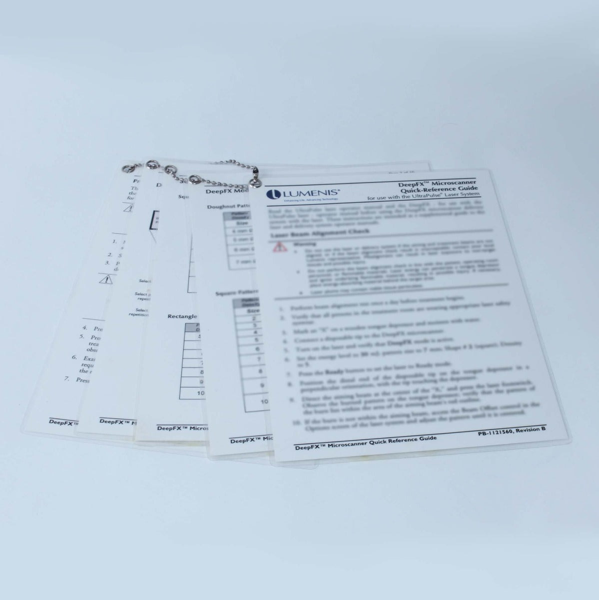 2012 Lumenis UltraPulse DeepFX Microscanner Laser Scanner Quick Reference Guide