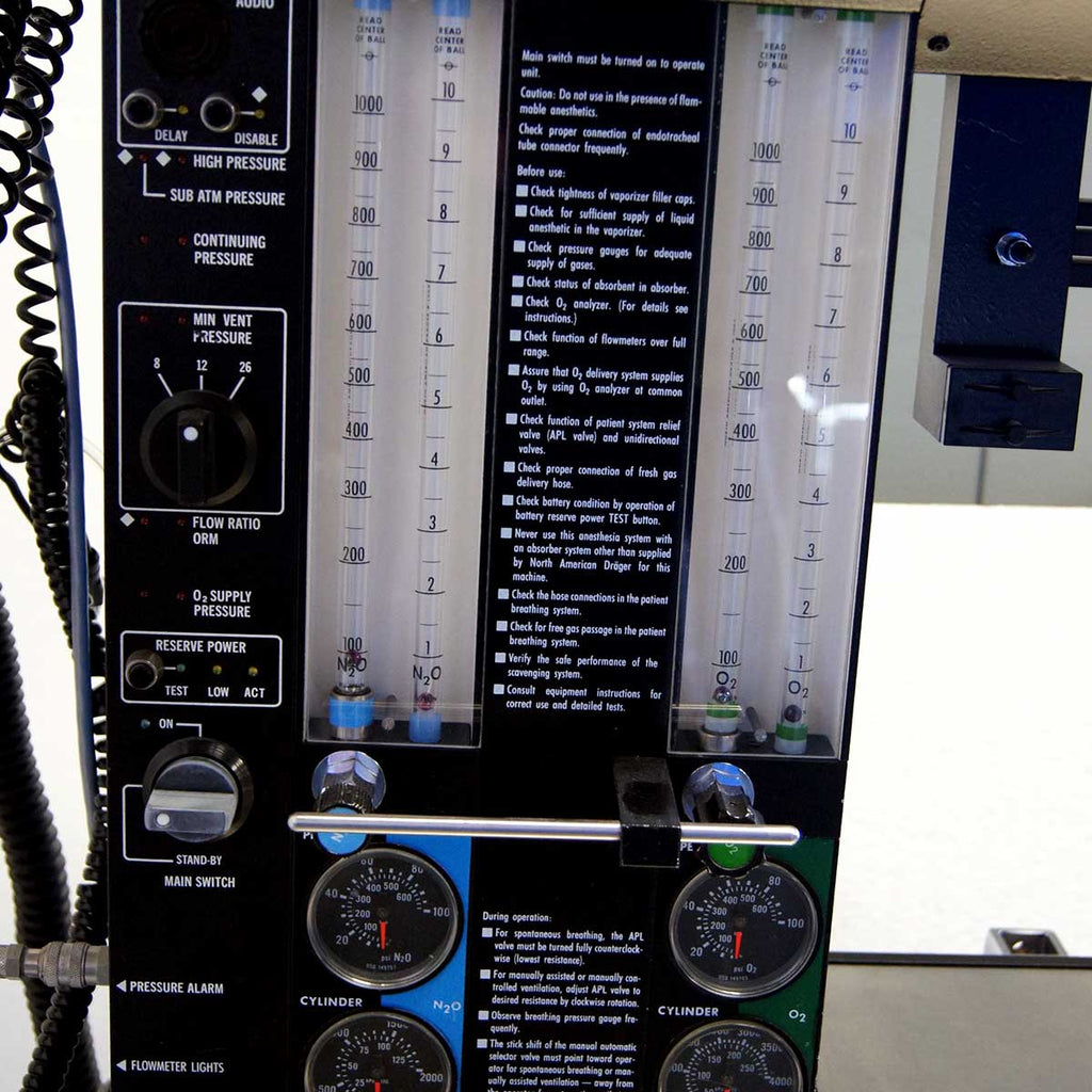 Drager Narkomed 2A II Anesthesia Machine NAD N2O O2 Nitrous Oxide Oxygen AS-IS