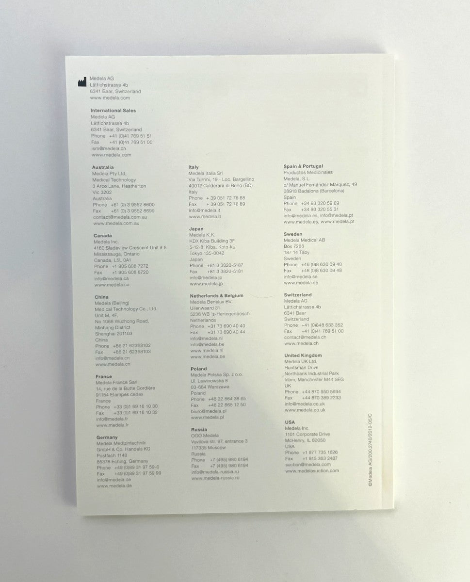MEDELA DOMINANT 50 MANUAL AG/200 /2740/2012-05/C
