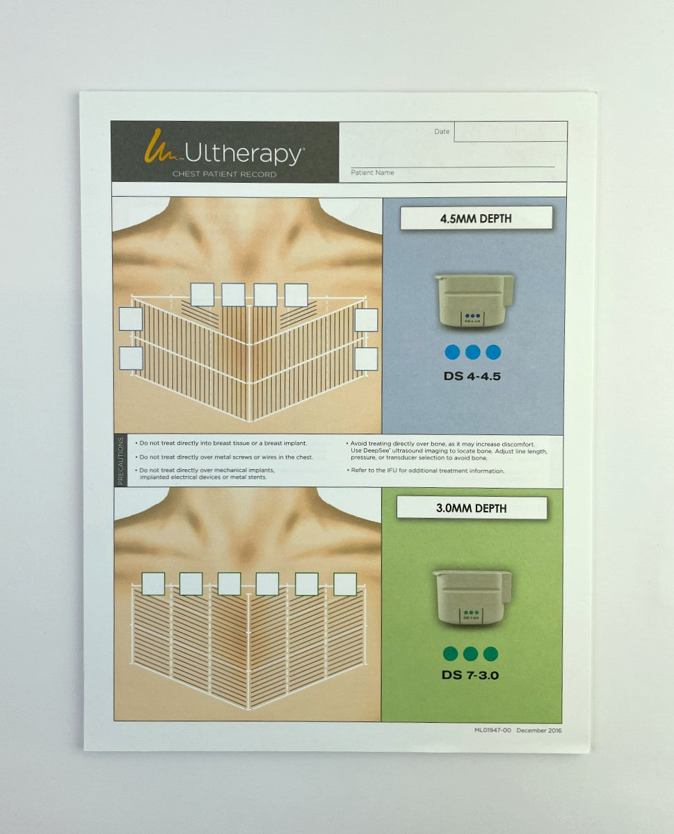 Ultherapy Chest Patient Record Treatment Form ML01947-00