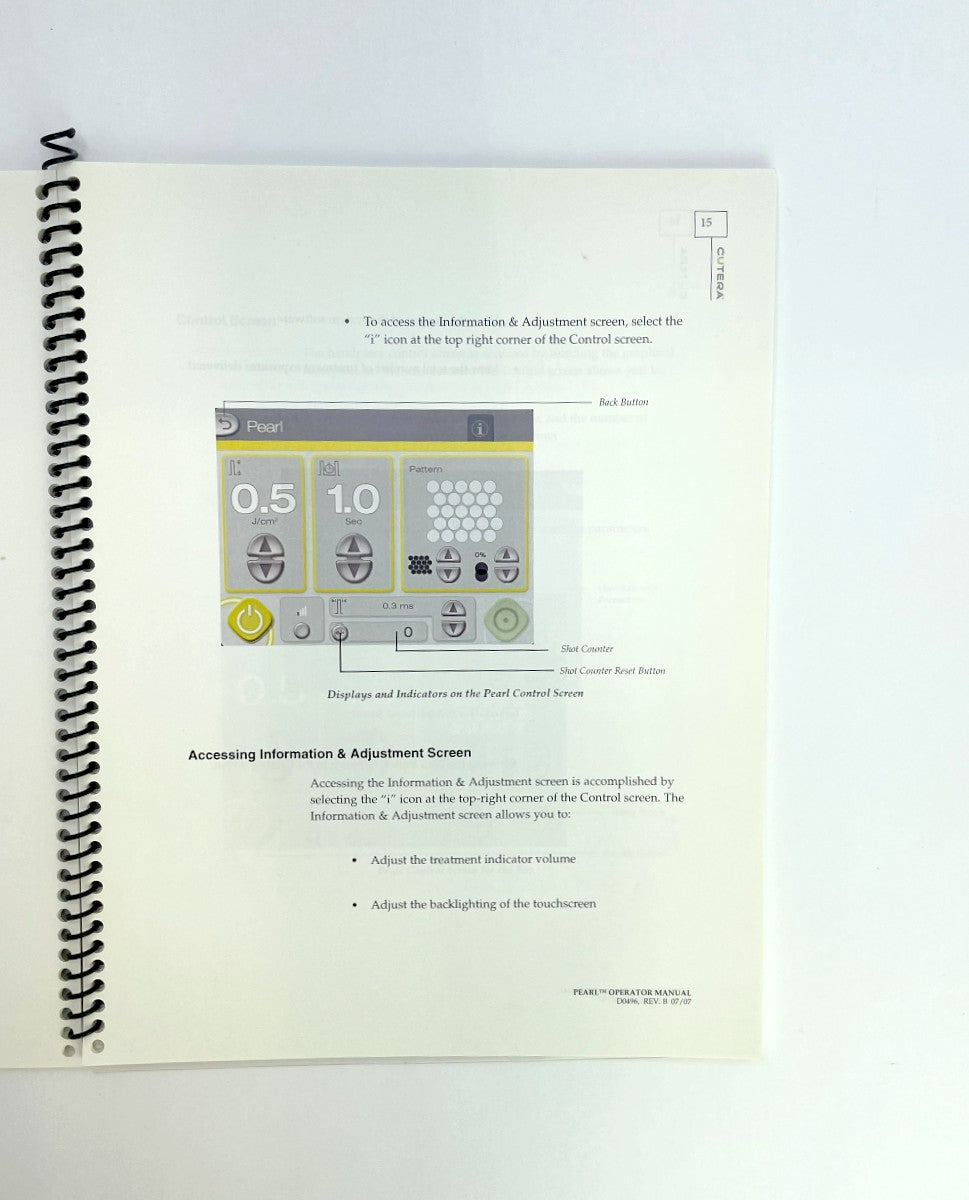 CUTERA Pearl Operator Manual D0496 Rev. B EXP 2027