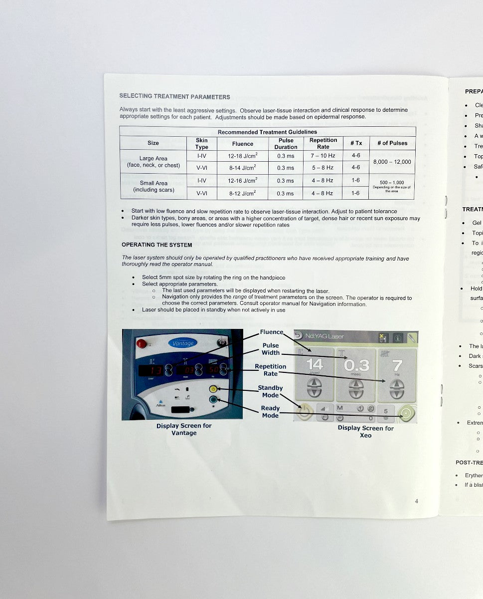 CuterLaser Genesis Treatment Guidelines Overview Manual D0028 Rev. F