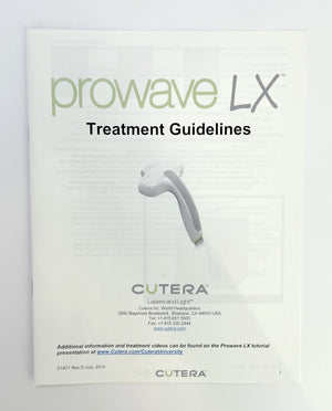 Cutera Prowave LX Treatment Guidelines D1471 Rev D