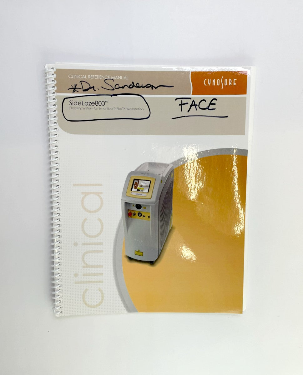 CYNOSURE SideLaze800 Clinical Reference Manual, P/N: 921-7019-000, Rev. 1 Delivery System for Smartlipo TriPlex Workstation