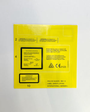 Candela Laser Warning Signs Multiple Languages