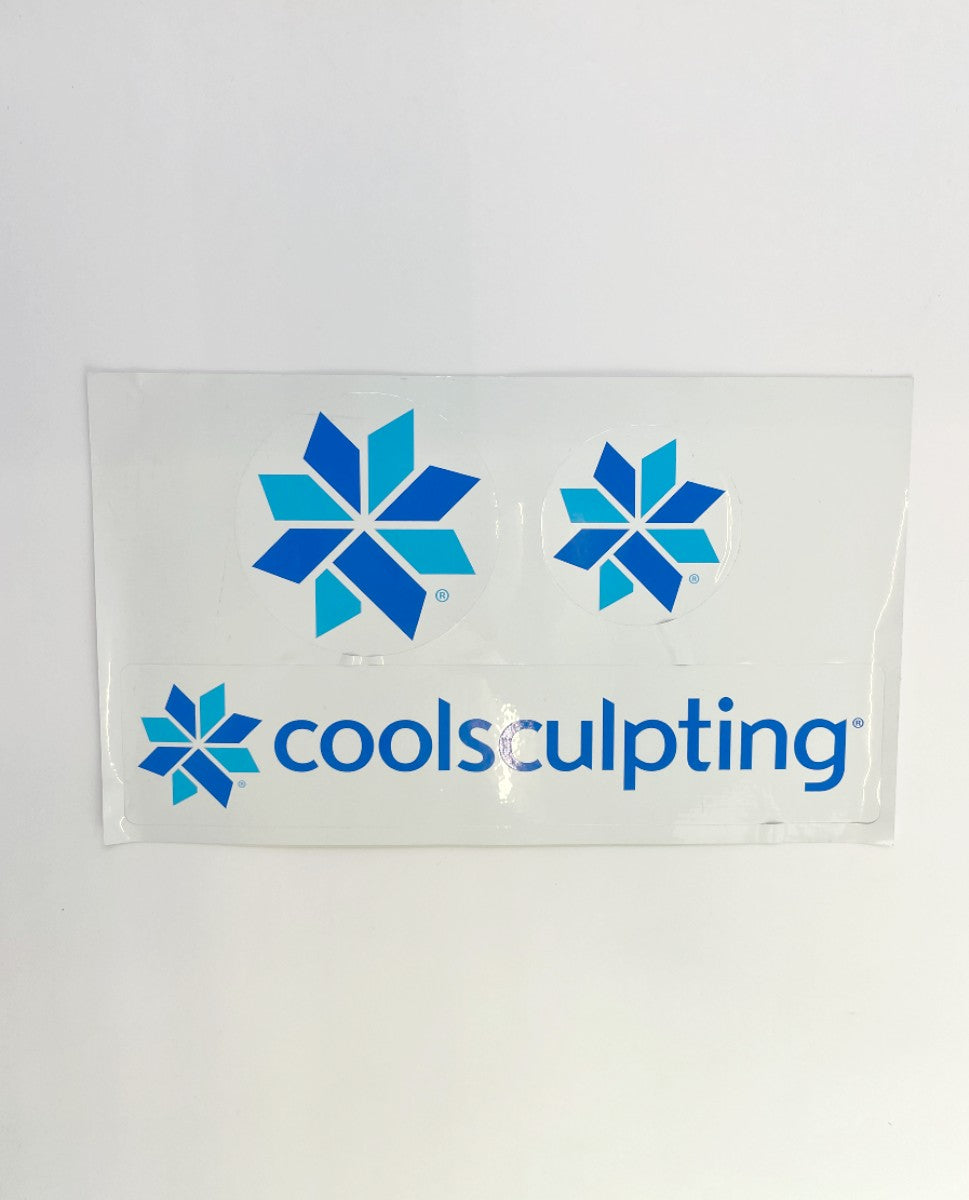 Zeltiq CoolSculpting Snowflake Logo Set of 3 Stickers