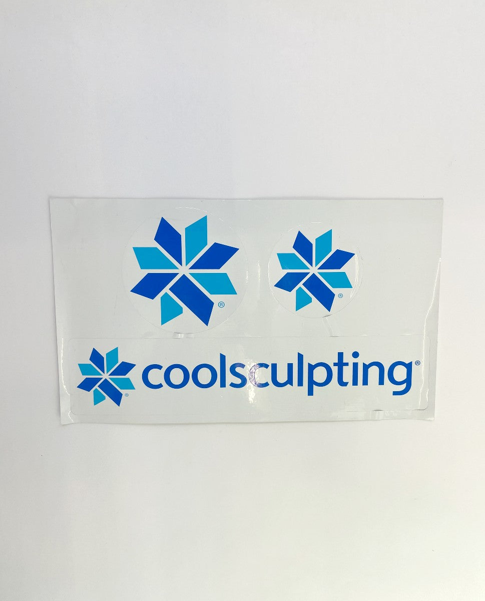 Zeltiq CoolSculpting Snowflake Logo Set of 3 Stickers