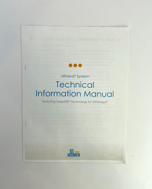 Ulthera System Technical Information Manual Ultherapy 1000933IFU Rev.D
