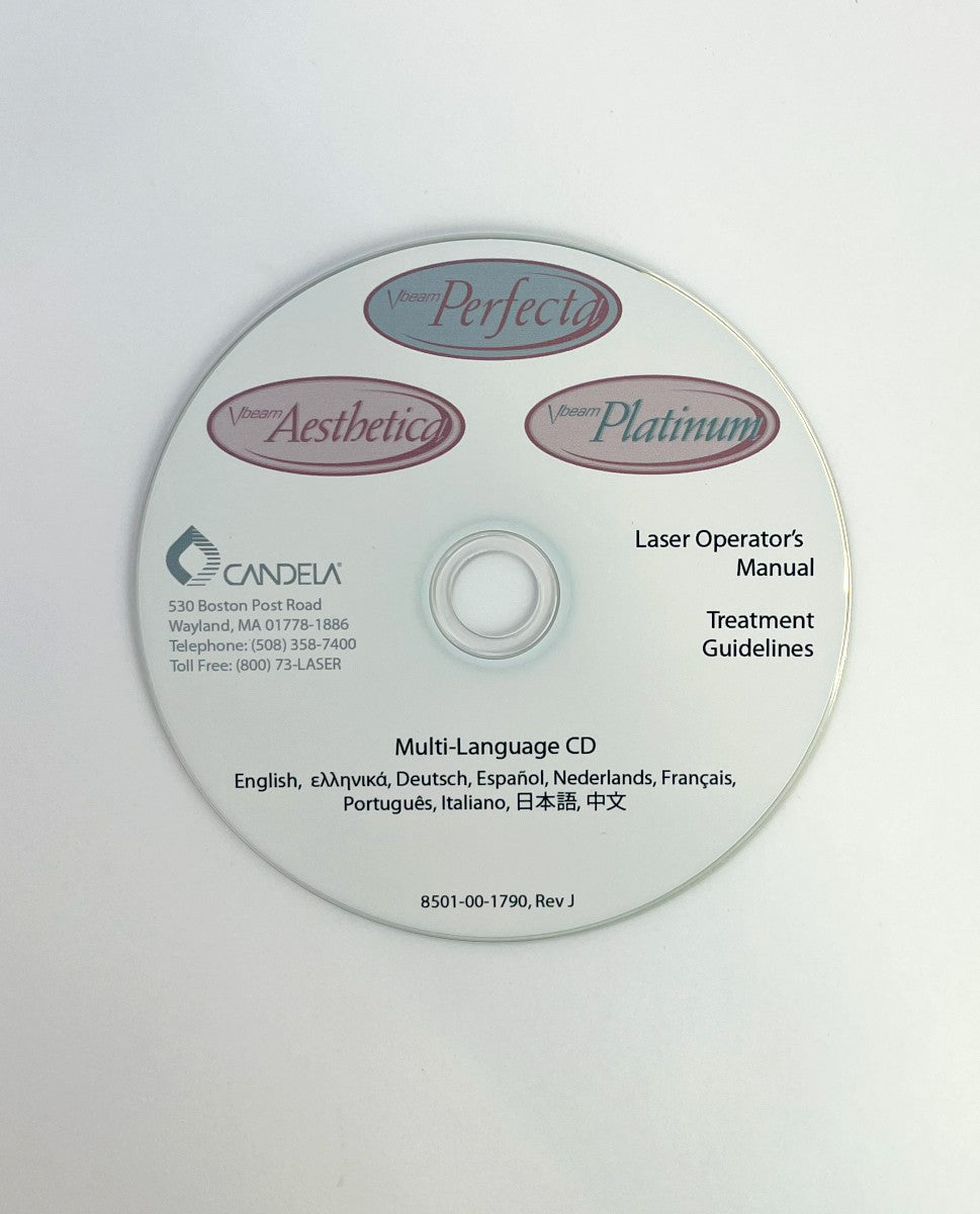 Candela Kit Cd Manual Treatment and Stikers Waring Label Door Safety Yellow