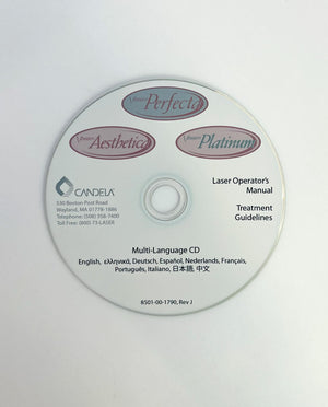 Candela Kit Cd Manual Treatment and Stikers Waring Label Door Safety Yellow