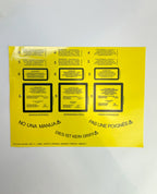 Candela Kit Cd Manual Treatment and Stikers Waring Label Door Safety Yellow