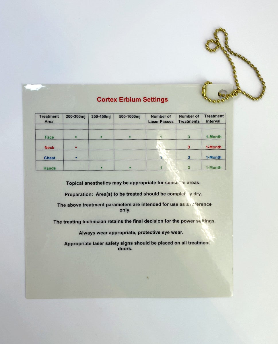 Ellman Cortex Parameters and Settings Laser System