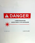 Danger Laser Radiation Acrylic Avoid Direct Eye Exposure Class 3r Laser 43872 Rev B