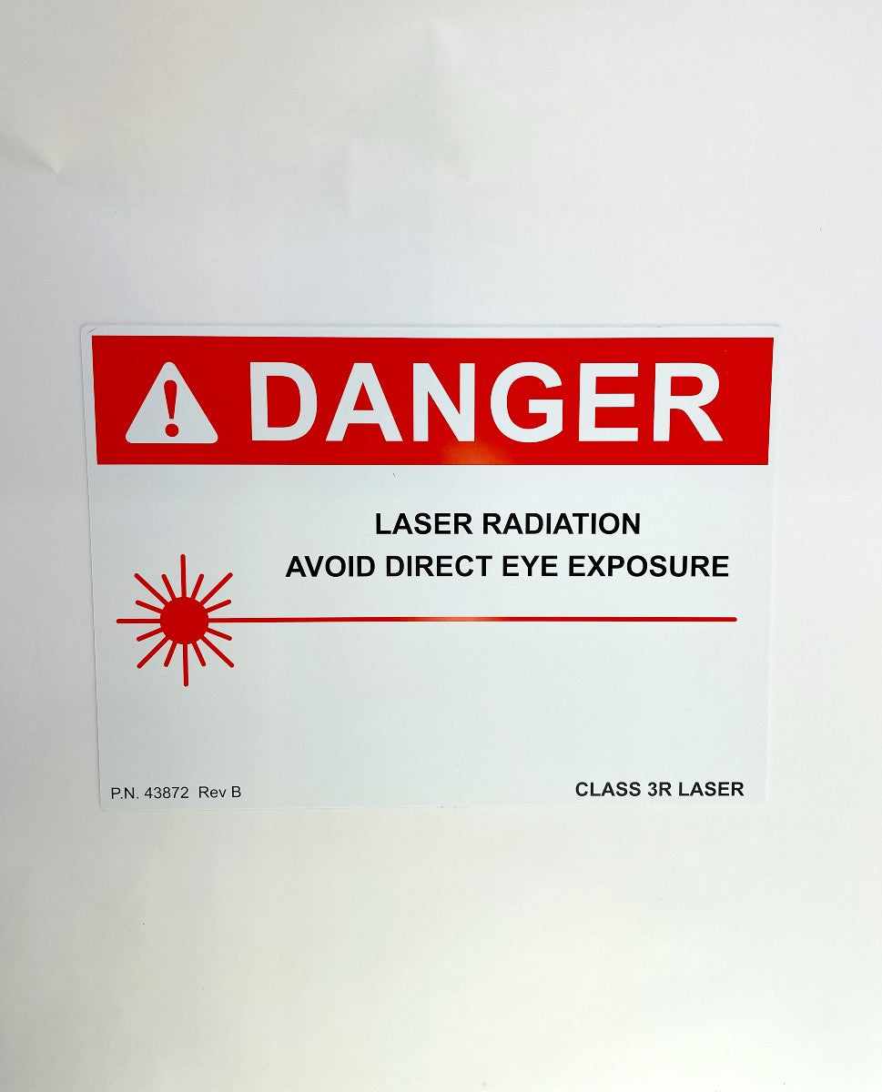 Danger Laser Radiation Acrylic Avoid Direct Eye Exposure Class 3r Laser 43872 Rev B