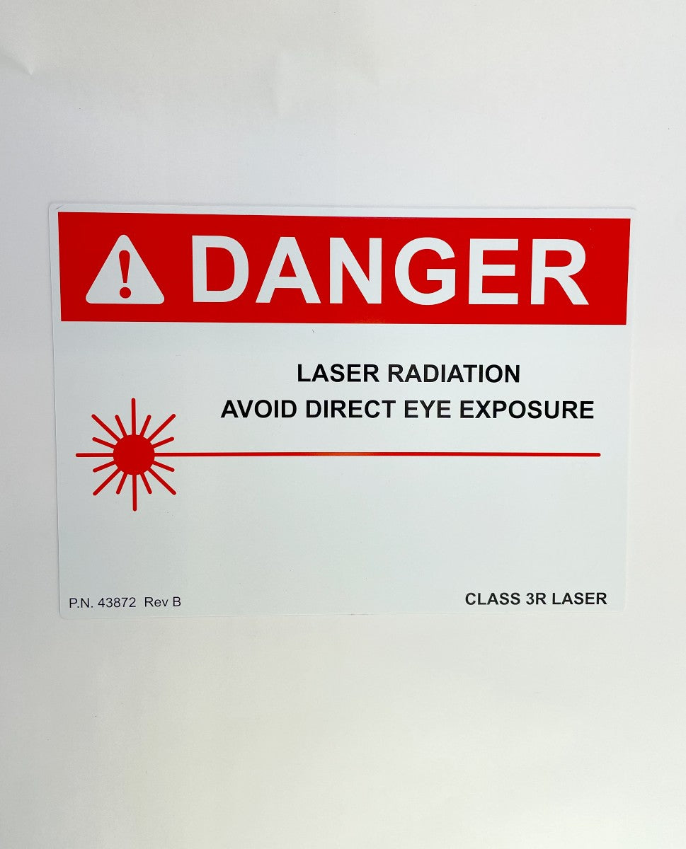 Danger Laser Radiation Acrylic Avoid Direct Eye Exposure Class 3r Laser 43872 Rev B