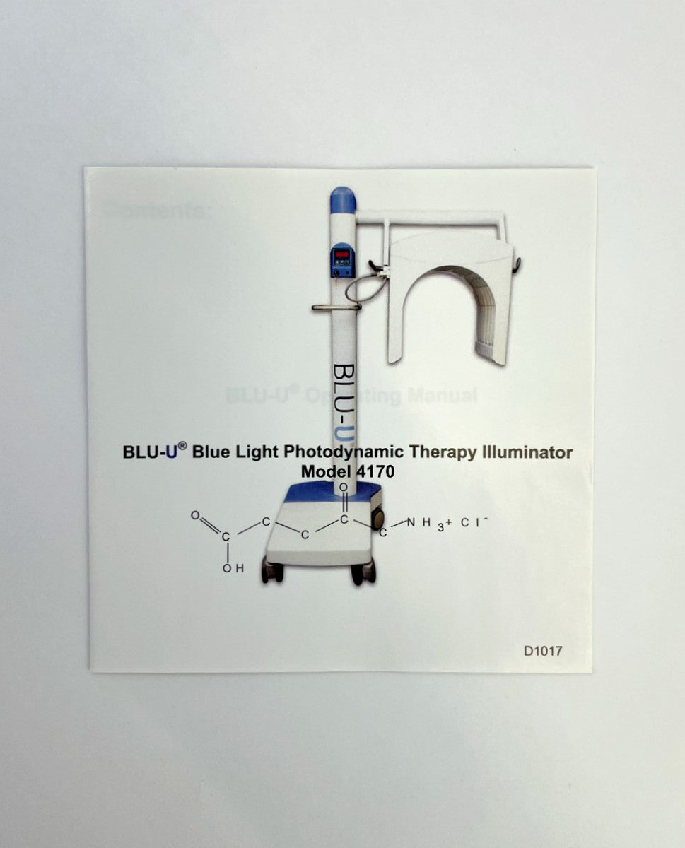 Dusa Operating Manual Blue Light Photodynamic Therapy Illuminator Model 4170 LAB-1294 A W Rev D