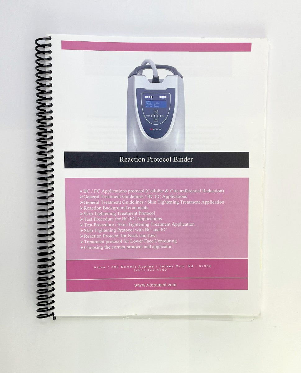 VIORA, REACTION, CHOOSING THE RIGHT APPLICATOR AND THE RIGHT PROTOCOL, GUIDEBOOK
