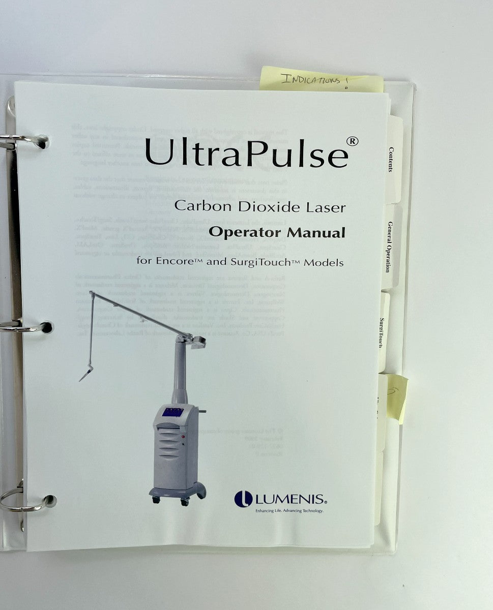 Lumenis UltraPulse Encore Carbon Dioxide Laser Operator Manual