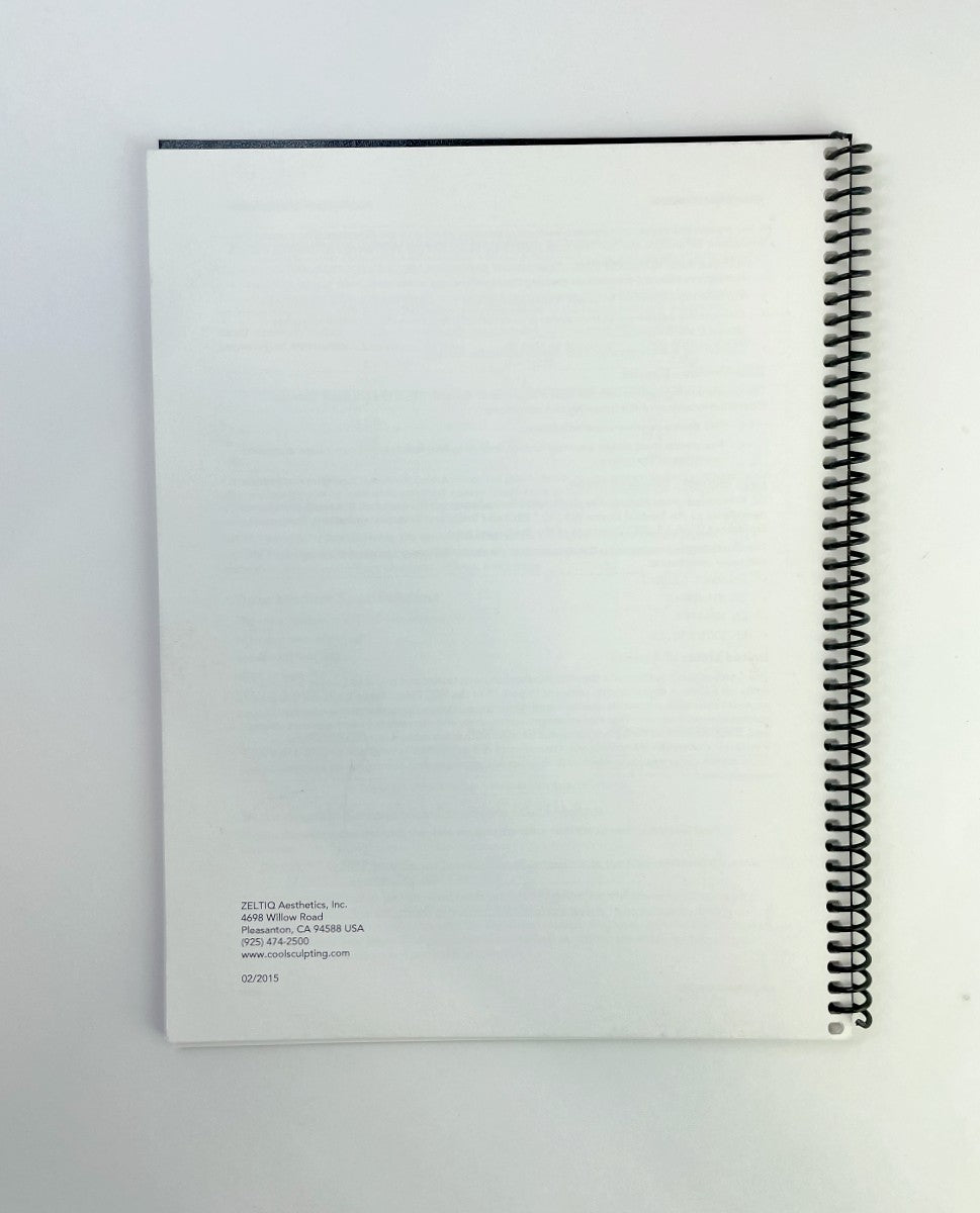 Zeltiq CoolSculpting User Operator Manual