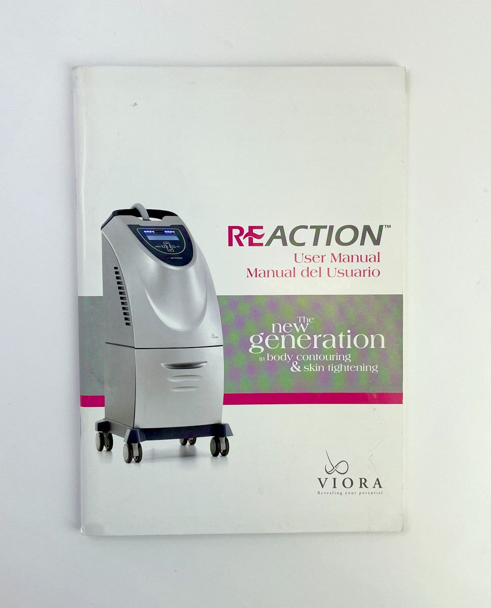 VIORA REACTION User Manual, Manual del Usuario The new generation in body contouring & skin tightening MK-008EN E 1