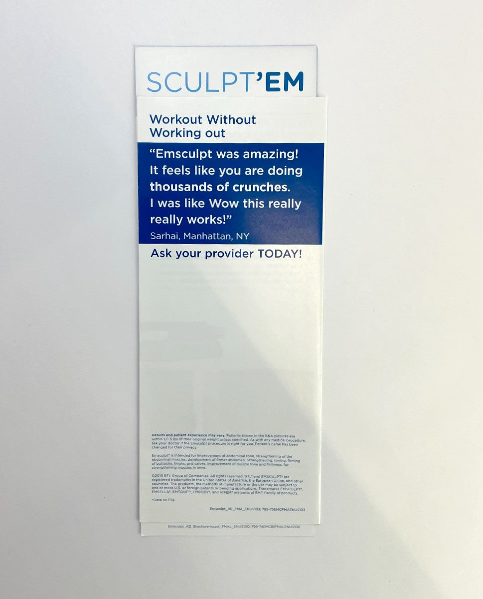 BTL Emsculpt Build Muscle & Sculpt Your Body Brochures