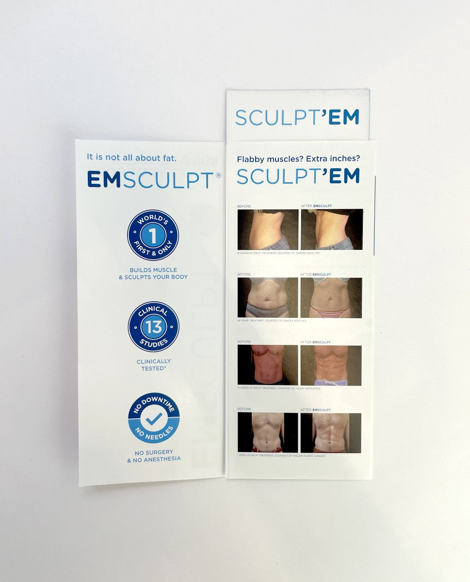 BTL Emsculpt Build Muscle & Sculpt Your Body No Surgery No Downtime Brochures